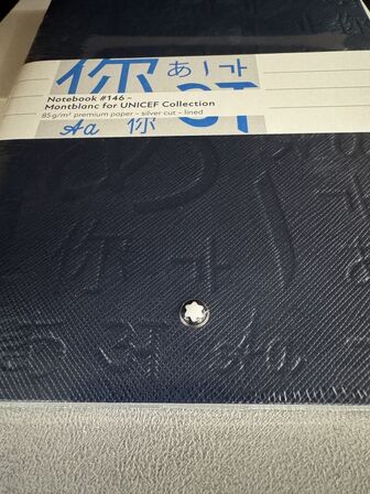 4 stk. Notebook MONTBLANC UNICEF BLUE