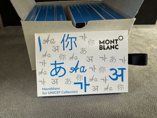 80 stk. Blækpatroner MONTBLANC UNICEF BLUE