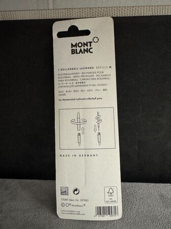 12 stk. Fyldepenne/Rollerball LeGrand Refill MONTBLANC PACIFIC BLUE