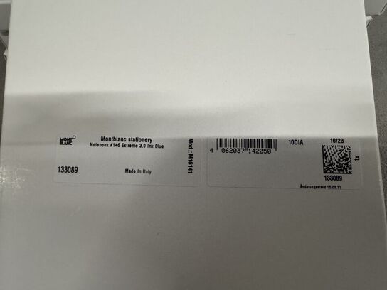 5 stk. Notebook MONTBLANC EXTREME 3.0 BLUE