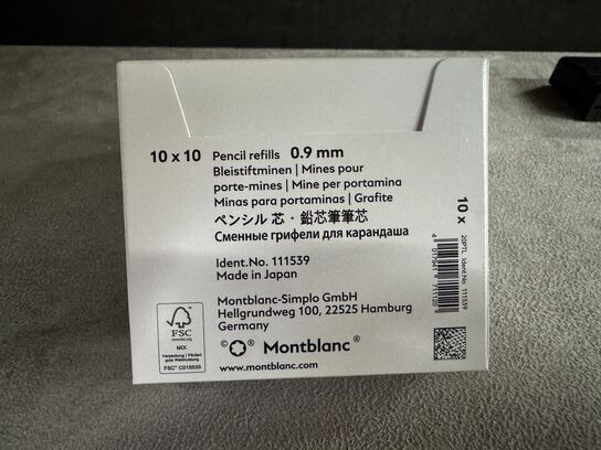 300 stk. Pencil Refill MONTBLANC GRAFIT 0,9 MM.