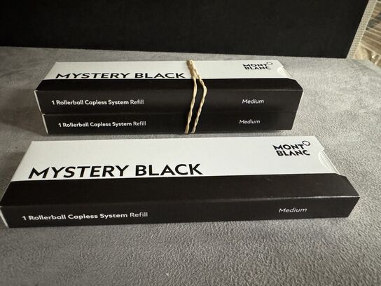 3 stk. Fyldepenne/Rollerball Refill MONTBLANC MYSTERY BLACK