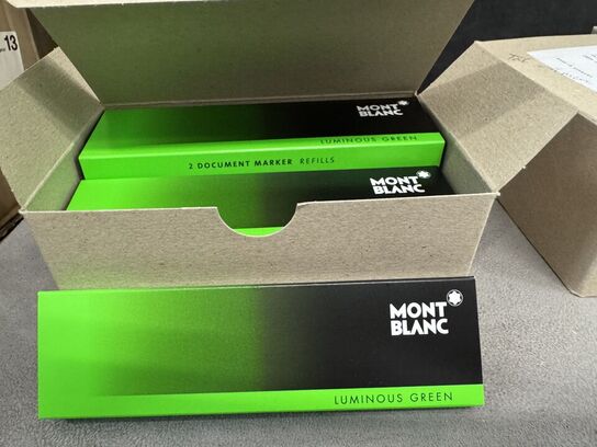 12 stk. Document marker MONTBLANC LUMINOUS GREEN