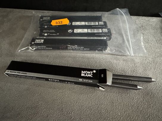 10 stk. Sketch pen Refill MONTBLANC GRAFIT 5,5 MM.