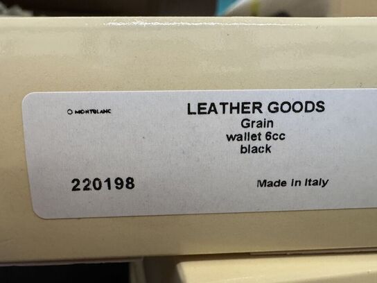 Læderpung 6cc MONTBLANC BLACK