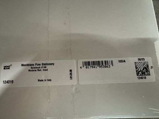 3 stk. Notebook MONTBLANC MODENA RED