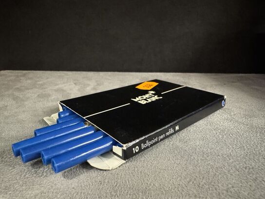 10 stk. Fyldepenne/Ballpoint Refill MONTBLANC ROYAL BLUE