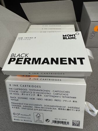 80 stk. Blækpatroner MONTBLANC BLACK