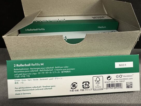 20 stk. Fyldepenne/Rollerball Refill MONTBLANC GREEN