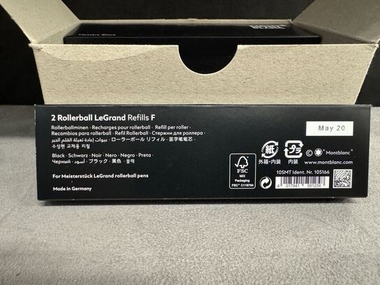 20 stk. Fyldepenne/Rollerball LeGrand Refill MONTBLANC MYSTERY BLACK