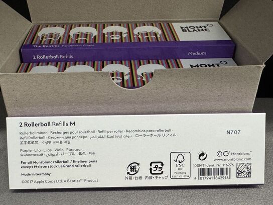 20 stk. Fyldepenne/Rollerball Refill MONTBLANC PURPLE