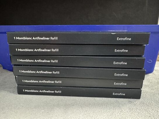 6 stk. Artfineliner Refill MONTBLANC MYSTERY BLACK