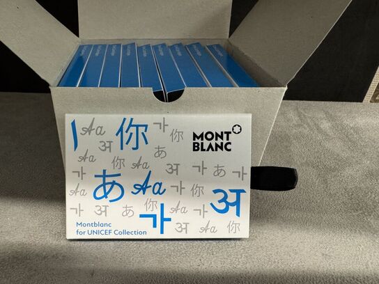 80 stk. Blækpatroner MONTBLANC UNICEF BLUE