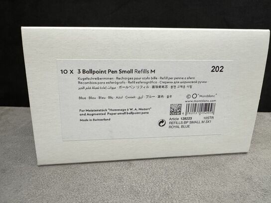 30 stk. Fyldepenne/Ballpoint Small refill MONTBLANC ROYAL BLUE