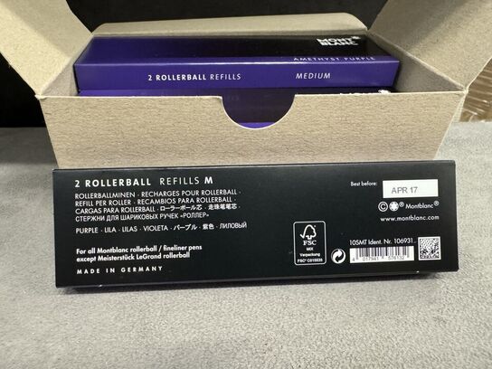 20 stk. Fyldepenne/Rollerball Refill MONTBLANC PURPLE