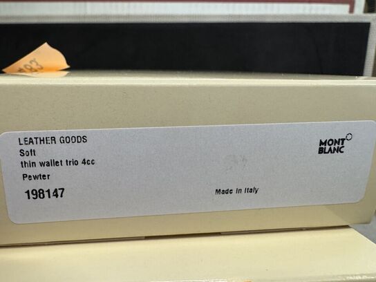 Læderpung 4cc MONTBLANC PEWTER