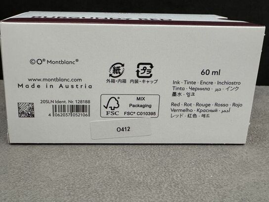 60 ml. Blæk MONTBLANC BURGUNDY RED