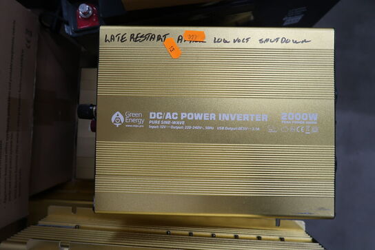 Blandet lot m. DC/AC Power Inverter GREEN ENERGY