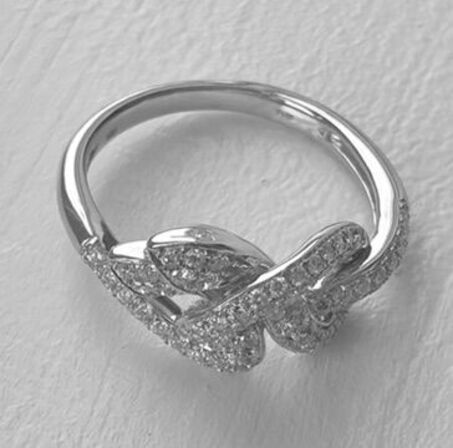 Brillantring af 14 kt. hvidguld