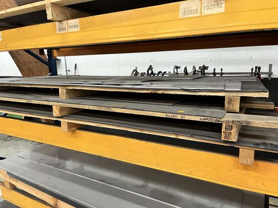 Div. Stålplader  RUSTFRI JERN, SORT JERN