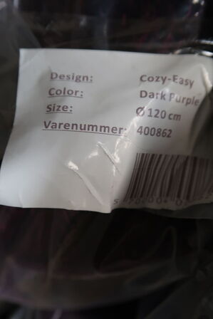 Gulvtæppe COZY-EASY Dark Purple Ø120