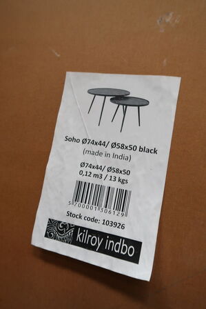 2 stk. sofaborde KILROY INDBO Soho