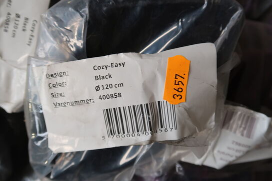 Gulvtæppe COZY-EASY Black Ø120