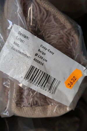 Gulvtæppe COZY-EASY Beige Ø120