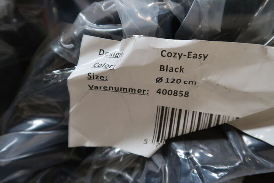 Gulvtæppe COZY-EASY Black Ø120