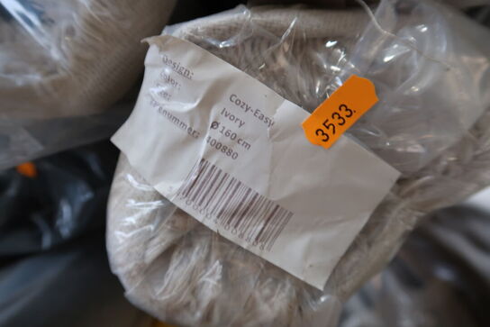 Gulvtæppe KILROY INDBO COZY-EASY Ivory Ø160
