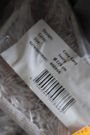 Gulvtæppe COZY-EASY Ivory Ø120
