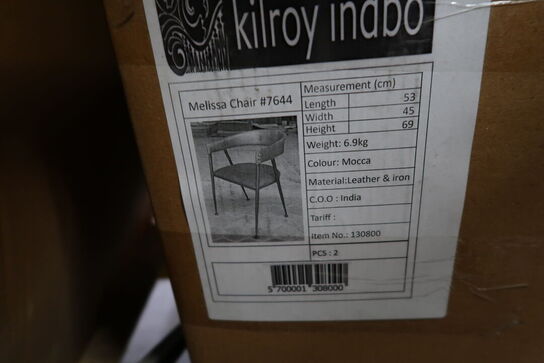4 stk. spisebordsstole KILROY INDBO Melissa Chair