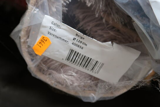 Gulvtæppe COZY-EASY Beige Ø120