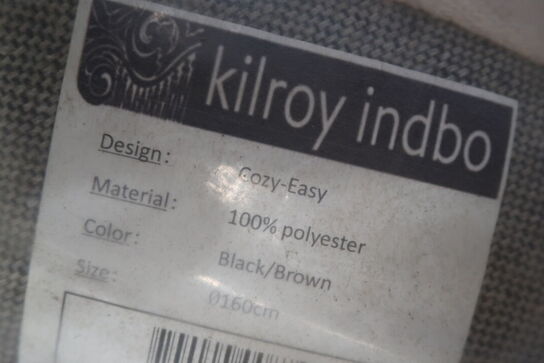 Gulvtæppe KILROY INDBO COZY-EASY Black/Brown Ø160