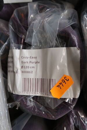 Gulvtæppe COZY-EASY Dark Purple Ø120