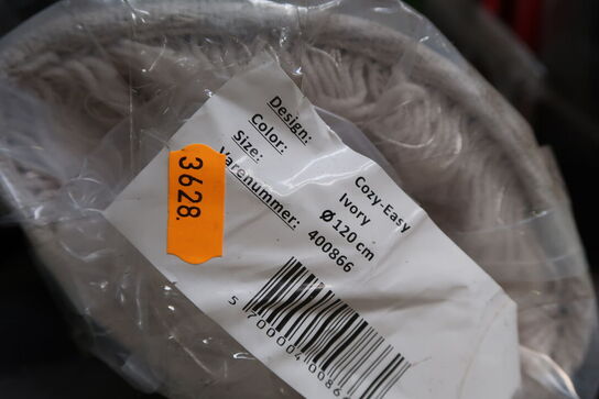 Gulvtæppe COZY-EASY Ivory Ø120