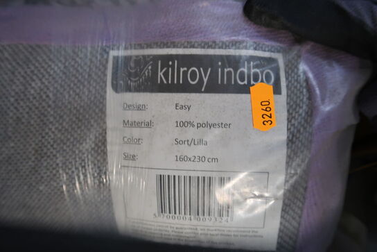 Tæppe KILROY INDBO EASY Sort/Lilla 160 x 230