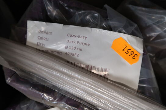 Gulvtæppe COZY-EASY Dark Purple Ø120