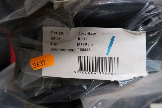 Gulvtæppe COZY-EASY Black Ø120