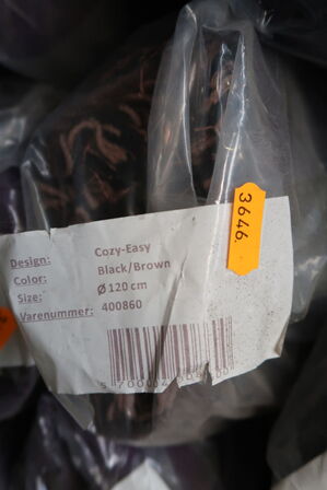 Gulvtæppe COZY-EASY Black/Brown Ø120