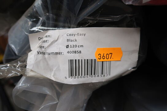 Gulvtæppe COZY-EASY Black Ø120
