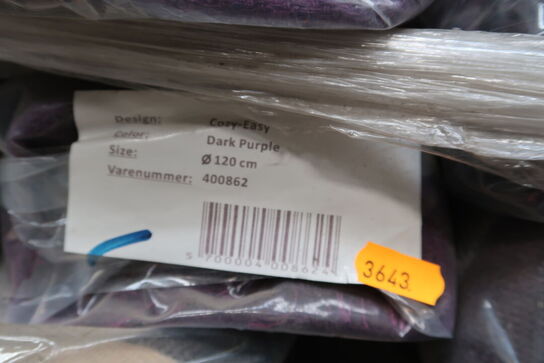 Gulvtæppe COZY-EASY Dark Purple Ø120