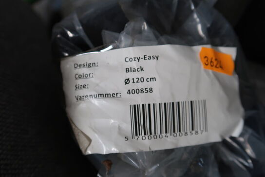 Gulvtæppe COZY-EASY Black Ø120
