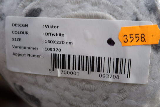 Gulvtæppe KILROY INDBO Viktor Offwhite 160 x 230
