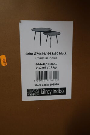 2 stk. sofaborde KILROY INDBO Soho