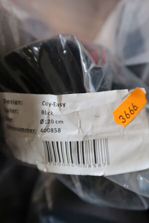 Gulvtæppe COZY-EASY Black Ø120