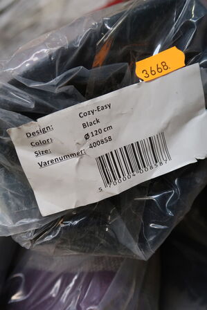 Gulvtæppe COZY-EASY Black Ø120