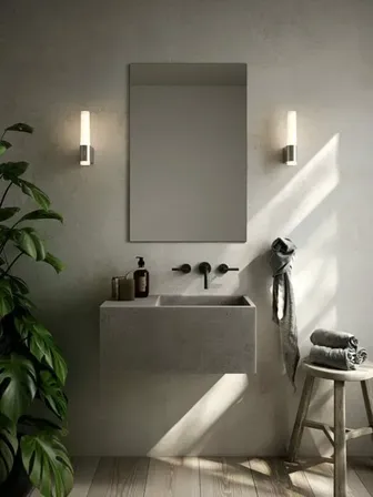 5 stk. nordlux helva badeværelses væglampe krom(ubrugt)