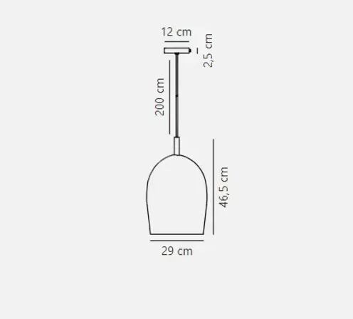 Nordlux uma 30 glas pendel røgfarvet(ubrugt)