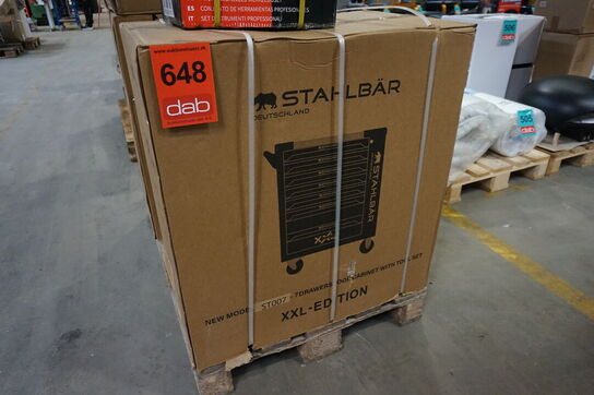 Værktøjsvogn, Stahlbär, 7 skuffer inkl. Værktøj 